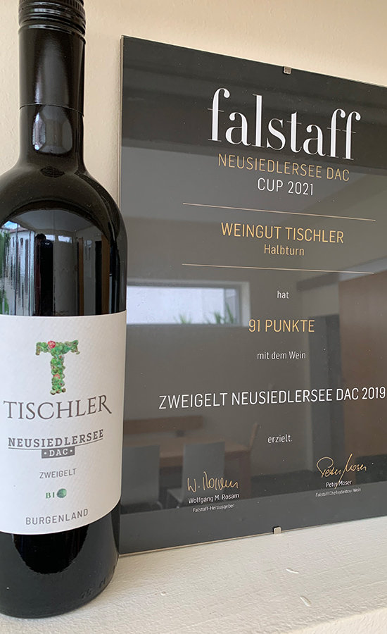 Weingut Tischler Falstaff-Urkunde